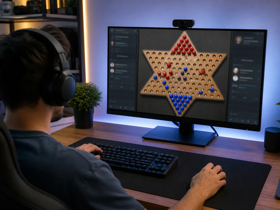 Leaving, reconnecting, and closing an online Chinese Checkers room